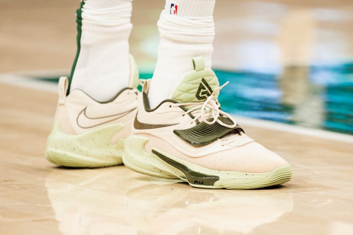 Nike Zoom Freak 3 worn by Giannis Antetokounmpo.